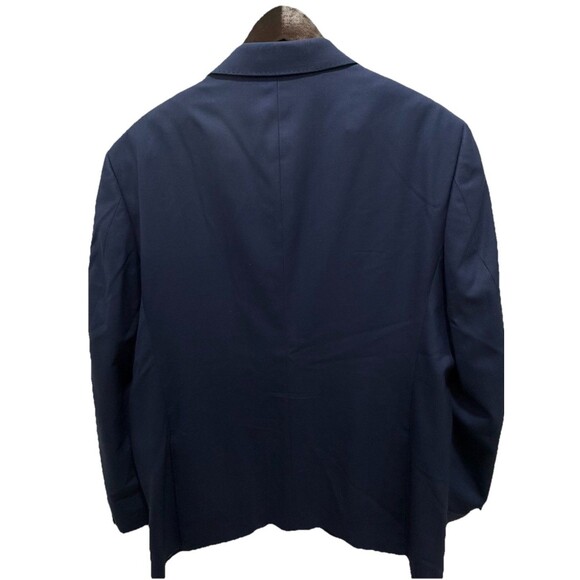 ~$1250 Mattarazi Uomo Milano Super 150s Solid Navy Wool Suit 54 EU 44 US - Picture 3 of 11